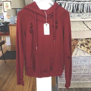 NSF Distressed Lisse Hoodie NWT